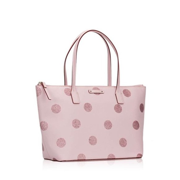 kate spade Handbags - KATE SPADE HANI HAVEN LANE PINK POLKA DOT TOTE